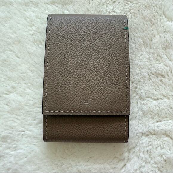 NEW!!! Rolex brown leather watch case with box Authentic - Picture 2 of 7